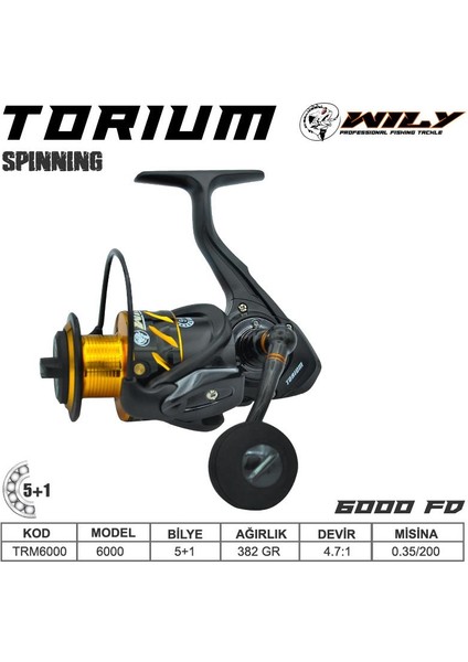 Torium 6000 Fd Olta Makinası 5+1 Bilyeli