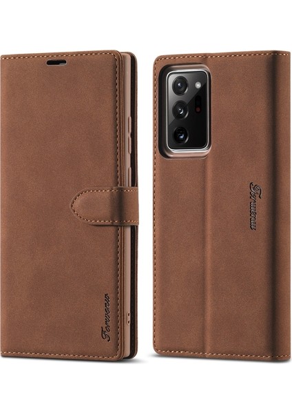 Samsung Galaxy NOTE20 Için Forwenw Deri Kılıf