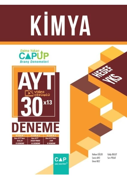 Çap Yayınları AYT Kimya 30 x 13 Up Deneme