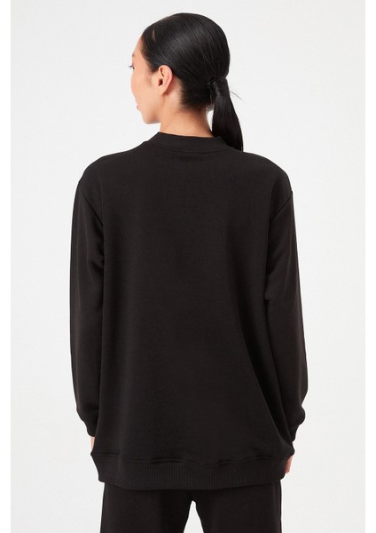 AÇELYAOKCU Boyfriend Bisiklet Yaka Sweatshirt