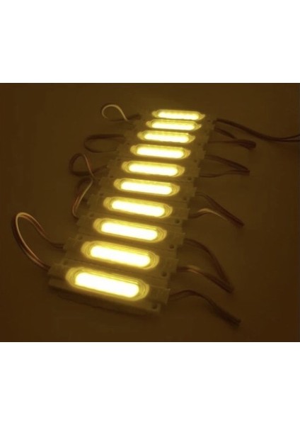 Cob Led Modül Lensli 2 Watt 12 Volt Gün Işığı (10 Adet)