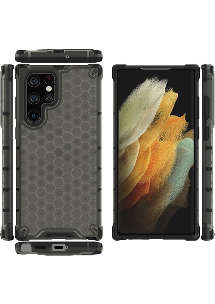 Galaxy S22 Ultra Için Petek Desenli Darbeye Dayanıklı Tpu + Pc Hibrit Telefon Kılıfı (Yurt Dışından) indirimleri
