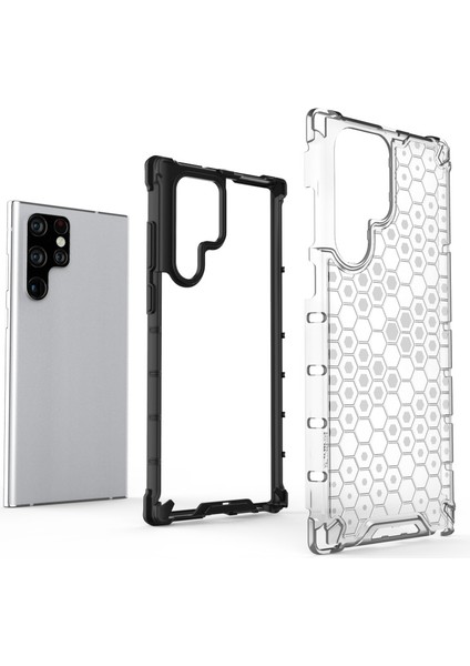 Galaxy S22 Ultra Için Petek Desenli Darbeye Dayanıklı Tpu + Pc Hibrit Telefon Kılıfı (Yurt Dışından) fiyatları