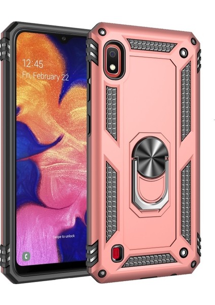 Galaxy A10 Için Hibrit Pc + Tpu Tutma Halkalı Telefon Kılıfı (Yurt Dışından)