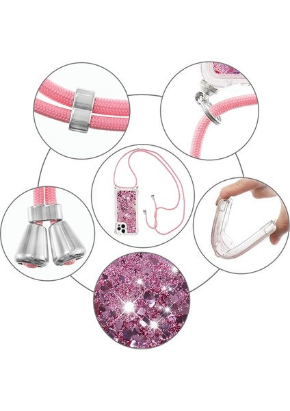 Apple Iphone 12 Pro Max 6.7 Inç Uyumlu Ayarlanabilir Ipli Tpu Telefon Kılıfı - Kırmızı (Yurt Dışından) indirimleri