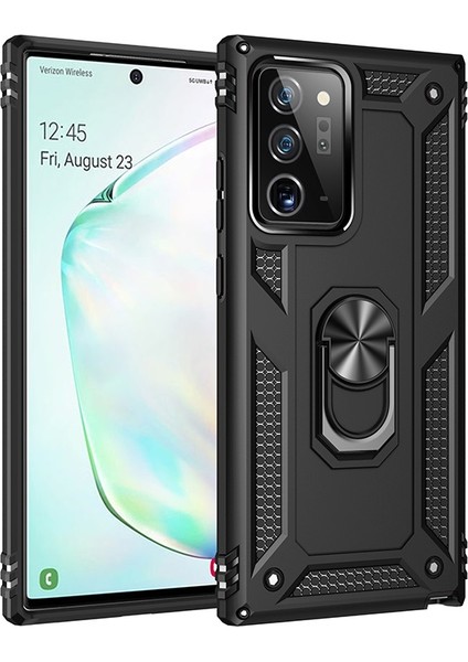 Galaxy Note 20 / Note 20 5g Için Hibrit Pc + Tpu Tutma Halkalı Telefon Kılıfı (Yurt Dışından)