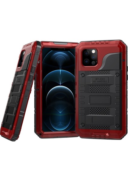 Apple Iphone 12 Pro Max 6.7 Inç Uyumlu Darbeye Dayanıklı Silikon Telefon Kılıf - Kırmızı (Yurt Dışından)