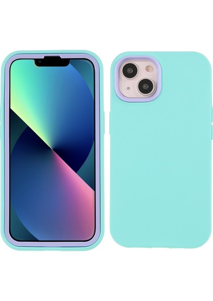 Apple Iphone 13 6.1 Inç Uyumlu Darbeye Dayanıklı Tpu + Pc Hibrit Telefon Kılıfı - Açık Mavi (Yurt Dışından)