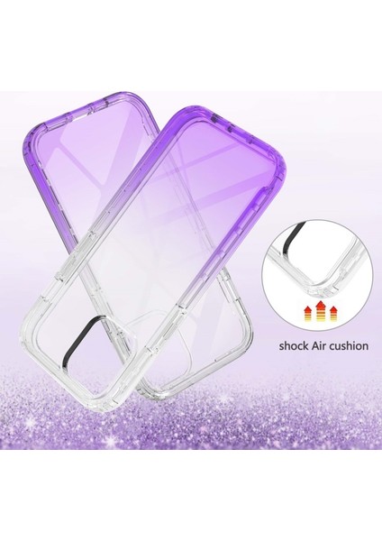 Apple Iphone 13 6.1 Inç Uyumlu Degrade Pc + Tpu Hibrit Telefon Kılıfı - Mor (Yurt Dışından) fırsatları