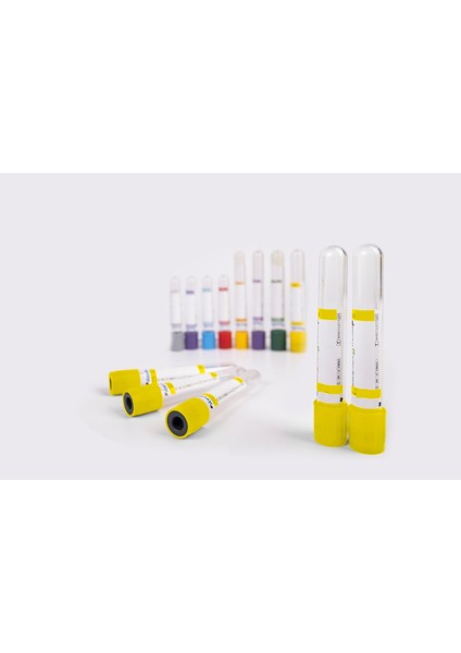 5 Ml Vakumlu Jelli Serum Tüp Sarı Kan Alma Tüpü
