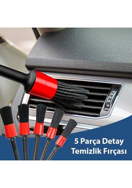 26 Parça Araç Içi Detaylı Temizlik Seti, Matkap Uçlu Ev, Araç Ultra Detaylı Temizlik Seti