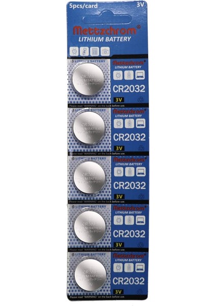 CR2032 3V Lityum 5li Blister Pil