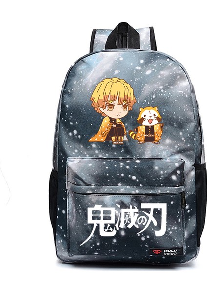 Anime Iblis Avcısı Sırt Çantası Tuval Packsack Rahat Genç Sırt Çantası Yüksek Kaliteli Unisex Öğrenci Dizüstü Bilgisayar Için Seyahat Çantası (Yurt Dışından)