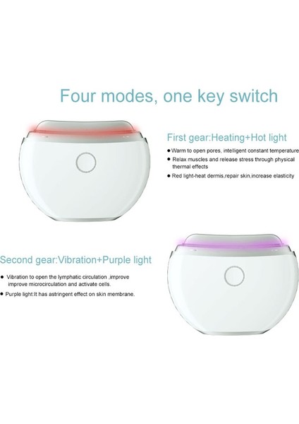 4 Modlar Mikrocürrent Yüz Masajı Isı Titreşimi Yüz Kaldırma Anti Aging Cilt Sıkın Gua Sha Kazıma Masaj Aracı | Mikrosürret Cihazı (Yurt Dışından) modelleri