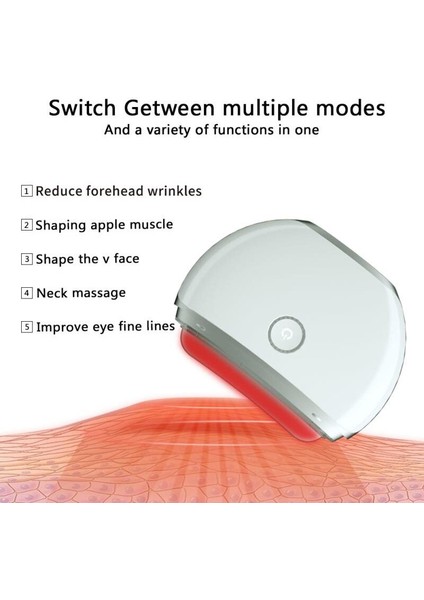 4 Modlar Mikrocürrent Yüz Masajı Isı Titreşimi Yüz Kaldırma Anti Aging Cilt Sıkın Gua Sha Kazıma Masaj Aracı | Mikrosürret Cihazı (Yurt Dışından) indirimleri