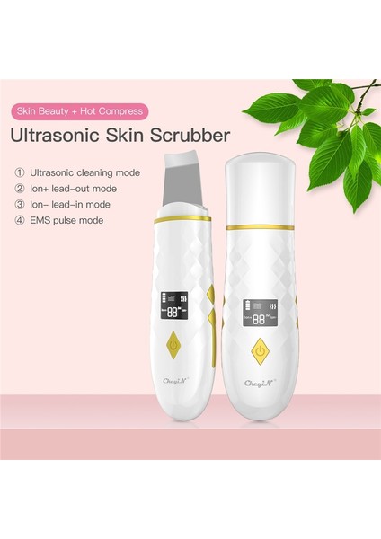 Ultrason Peeling Cilt Scrubber Derin Temizleme Yüz Siyah Nokta Remover Akne Tedavisi Anti Kırışıklık Asansör Güzellik Masaj | Cilt Scrubber (Yurt Dışından)