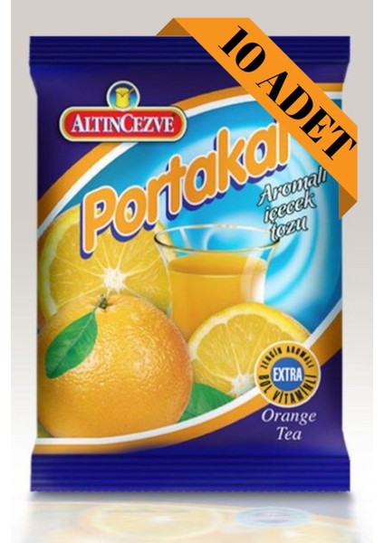 Portakal Aromalı İçecek Tozu 300 gr 10'lu