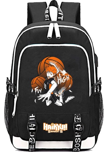 USB Şarj Portlu Anime Sırt Çantası (Yurt Dışından)