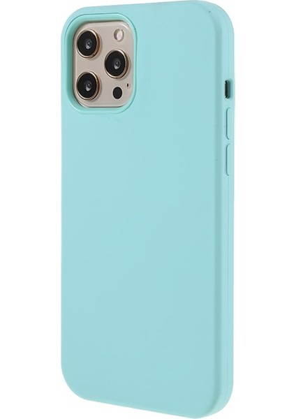Apple iPhone 12 Pro Max 6.7 Inç Uyumlu Yumuşak Silikon Telefon Kılıfı - Açık Mavi modelleri