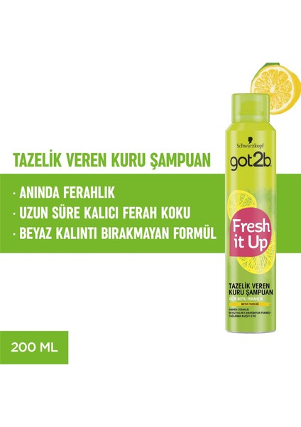 GOT2B Fresh & Fabulous Tazelik Veren Kuru Şampuan