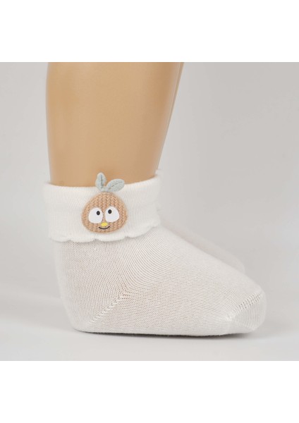 Camey Aksesuarlı Kız Bebek Pamuklu Soket Çorap