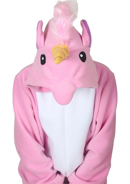Yetişkin Pembe Unicorn Hayvan Kostümü