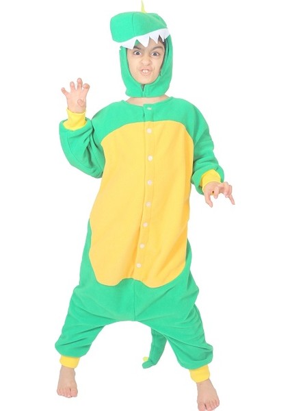 Çocuk Kigurumi Dinazor Hayvan Kostümü