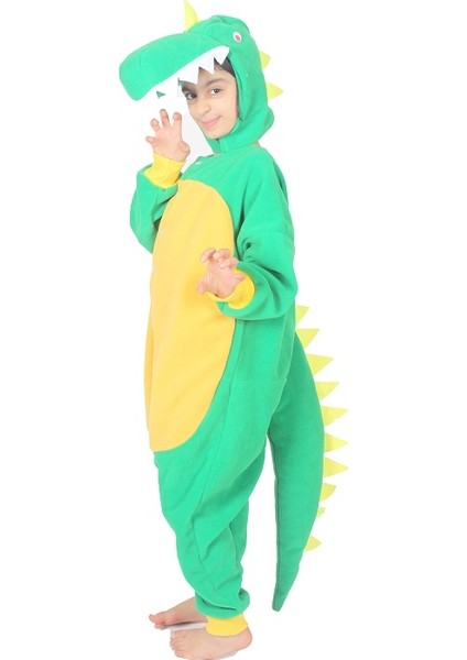 Çocuk Kigurumi Dinazor Hayvan Kostümü