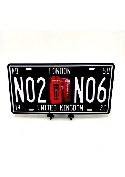 Dekoratif Plaka London Telefon Kulubesi