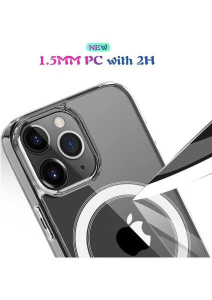 iPhone 13 Pro 6.1 Inç Uyumlu Darbeye Dayanıklı Plastik + Tpu Telefon Kılıfı - Şeffaf (Yurt Dışından) fiyatları