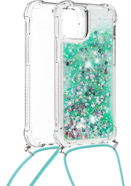 iPhone 13 6.1 Inç Uyumlu Simli Desenli Darbeye Karşı Korumalı Tpu Telefon Kılıfı - Yeşil (Yurt Dışından) fiyatları