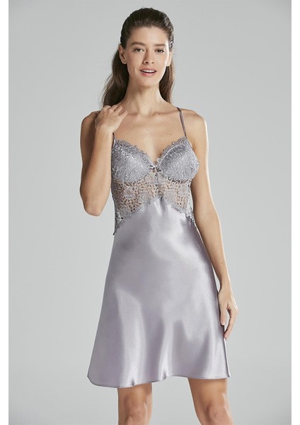 6625 Altılı Saten Gecelik - Sabahlık Takımı indirimleri