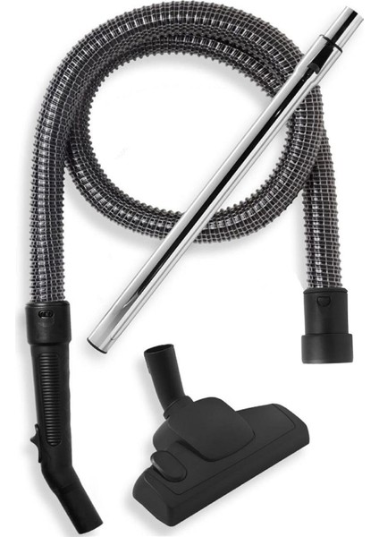 Rowenta Rb 720 Uyumlu Çelik Telli Hortum Seti ( Alttan Tekerli Emici Başlıklı )