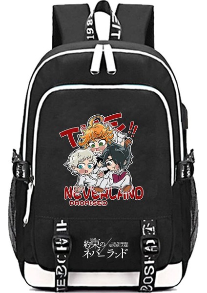 USB Şarj Portlu Anime Sırt Çantası (Yurt Dışından)