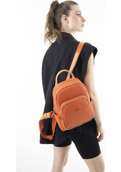 Benetton Kadın Sırt Çantası Turuncu-A.camel BNT615 fiyatları