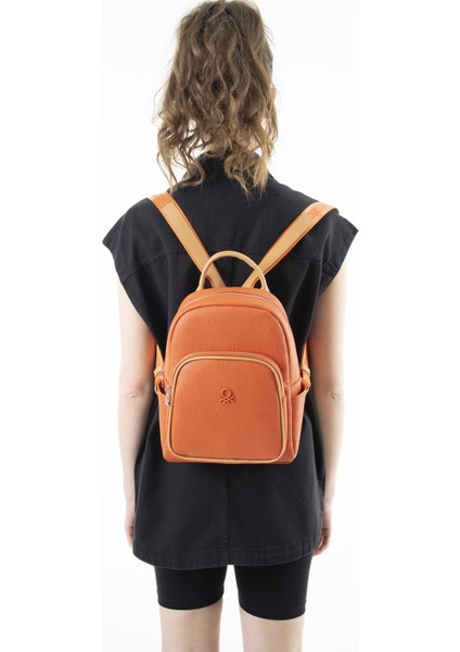 Benetton Kadın Sırt Çantası Turuncu-A.camel BNT615 modelleri