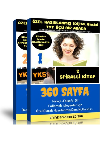 TYT Üçü Bir Arada Eğitim Seti (Türkçe-Felsefe-Din)
