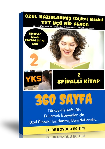 TYT Üçü Bir Arada Eğitim Seti (Türkçe-Felsefe-Din)