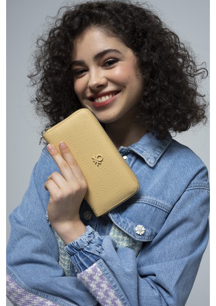 Benetton Kadın Cüzdan Sarı BNT764
