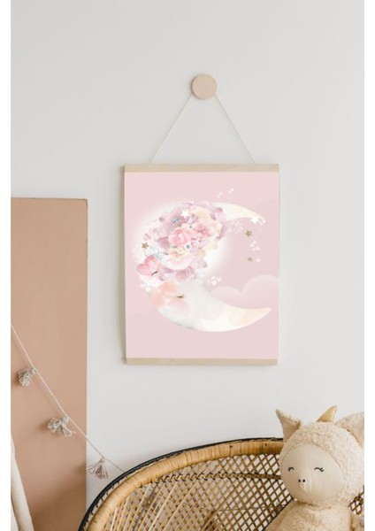 Ayın Rüyası Askılı Kanvas Poster Tablo Duvar Dekoru modelleri
