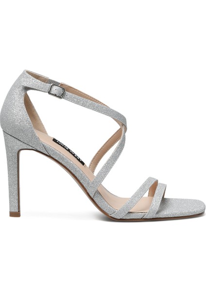 Beral 2fx Gümüş Kadın Topuklu Sandalet