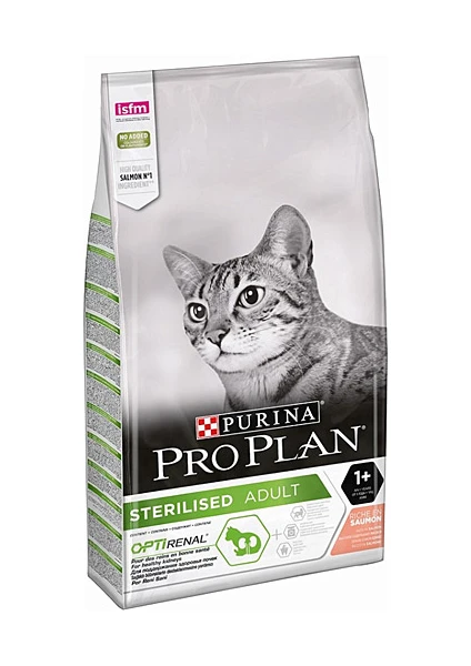 Pro Plan Sterilised Kısırlaştırılmış Somonlu Kedi Maması 10 kg