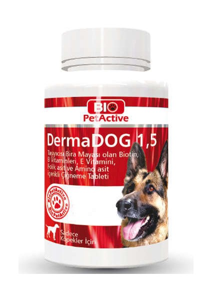 Biopetactive Dermadog Köpek Vitamini Sarımsaklı Büyük Irk 100'lü