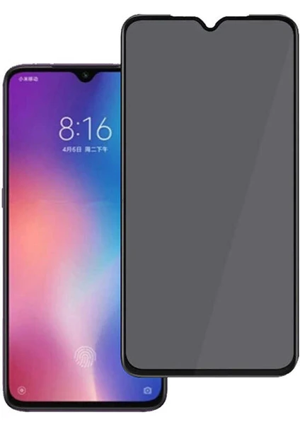 Xiaomi Redmi Note 8 Pro Privacy Temperli Full Ekran Koruyucu New