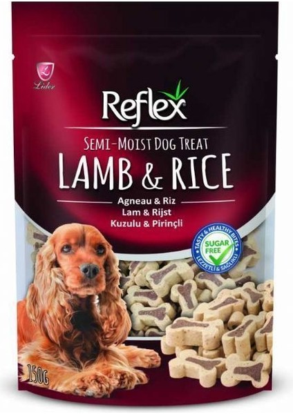 Lamb Rice Kuzu Etli Pirinçli Yarı Islak Köpek Ödülü 150 G