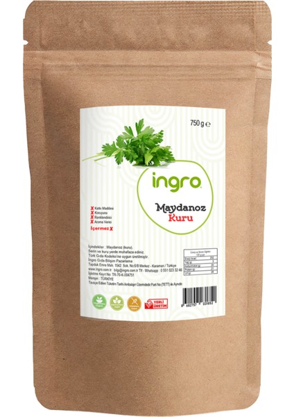 Ingro Maydanoz (Kuru) 750 G