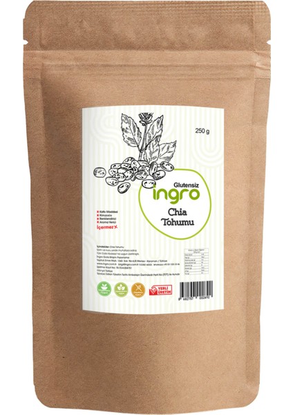 Ingro Glutensiz Chia 250 G