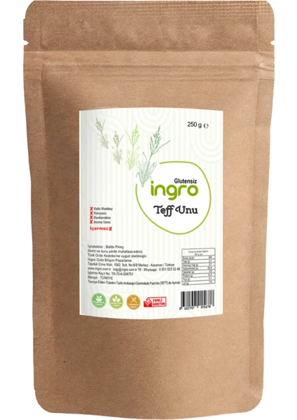 Ingro Glutensiz Teff Unu 250 G