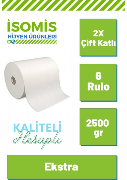 Kağıt Havlu - Eko Paket -Fotoselli Hareketli Kağıt Havlu 18 Rulo - 21 cm - 6000 gr fiyatları