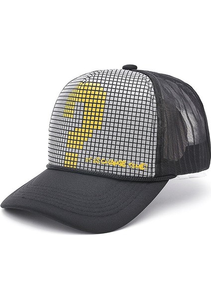 Soru Mar Nefes Yaz Kadın Beyzbol Şapkaları Snapback Şapka Örgü Kap Gömme Kamyon Şoförü Casquette Kemik Şapkalar Kadın Erkek (Yurt Dışından)